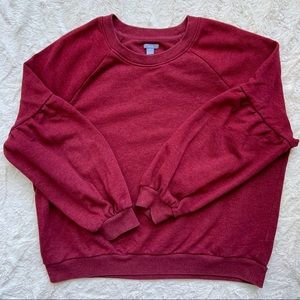 Balloon Sleeve Aerie Crewneck
